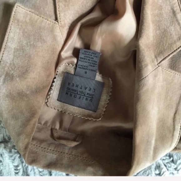 JohnPaulRichard Tan Leather Jacket - Picture 6 of 6